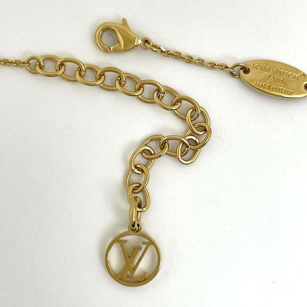 LOUIS VUITTON Gold Necklace - Picture 3 of 4